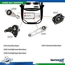 Dnj Mmk1013 New Engine Motor Mount Trans. Kit For 03-05 Dodge Neon 2.0l Sohc 24v Dnj Mmk1013 New Engine Motor Mount Trans. Kit For 03-05 Dodge Neon 2.0l Sohc 24v
