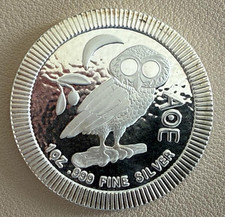 1oz Silber 999 Münze Niue 2017 Eule von Athen AOE
