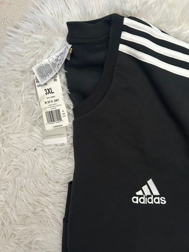 New Adidas Size 3XL Men’s Black Sweatshirt pullover - Picture 5 of 5