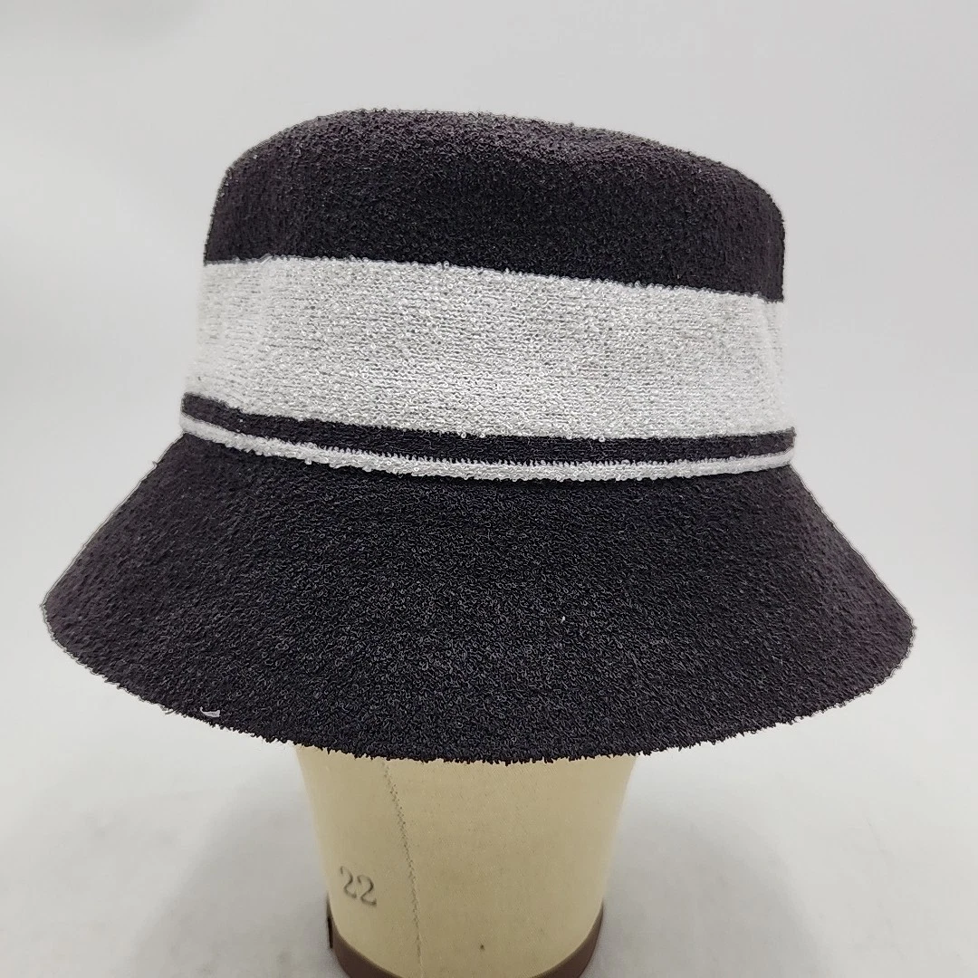 NEW Kangol Bermuda Atripe Bucket Hat in Black Men Size: Medium