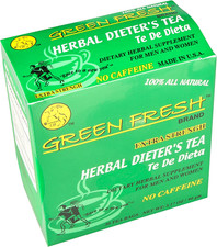 Green Fresh Extra Strength Herbal Dieters Tea 30 Count , 2.11 Ounces