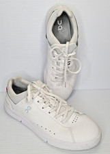 On Cloud The Roger Advantage All White Men's Size US 12 Leather Sneaker 48.99456