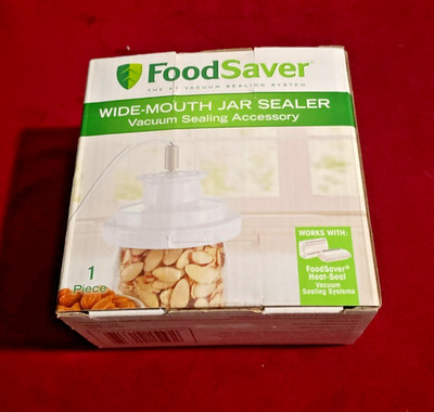 FoodSaver Wide-Mouth Jar Sealer - Vacuum Accessory  - New No Hose