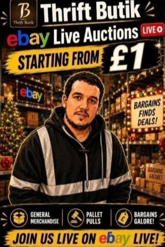 £1 Start Live Auctions With Richard – General Merch, Pallet Pulls & Bargain