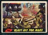 1962 Topps MARS ATTACKS! Blast Off For Mars Card #46 Crease