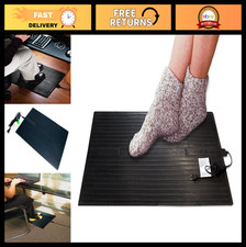 Electric Foot Warmer Under Desk Heat Mat - 120W, Waterproof, 3 Settings, Thermos