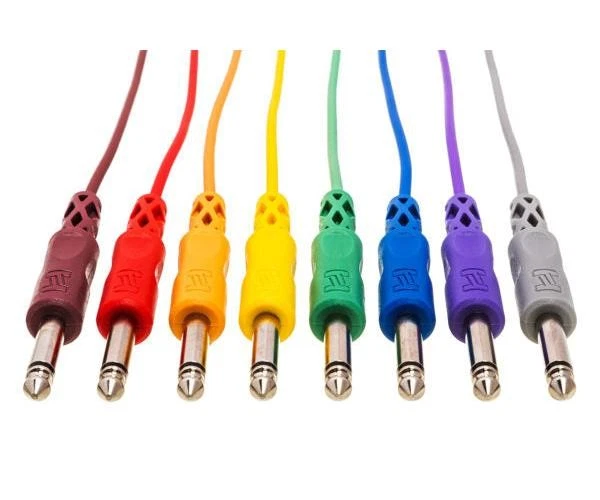 Cable de conexión macho Hosa CPP-890 1/4 pulgadas TS paquete de 8 - 3 pies (varios colores) Foto 2 de 4