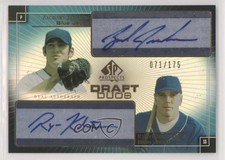 2004 SP Prospects Draft Duos 71/175 Zach Jackson Ryan Klosterman #DD-JK Auto 0m0