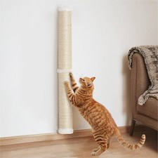 34'' Wall Cat Scratching Post, Wall Mounted Cat Scratcher for Indoor Cats, Ta...