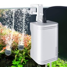Mini Aquarium Air Pump, 20GPH 48GPH Fish Tank Hang on Oxygen Pump, Ultra Quiet A