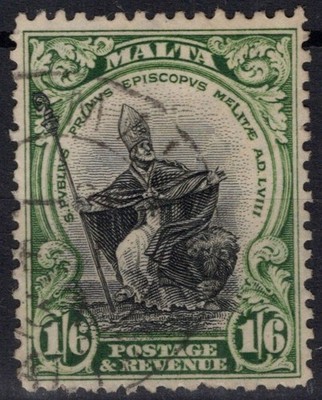 ENGLISCHE KOLONIEN MALTA 1926 GEORG V 1S.6D. Nr.167 US.
