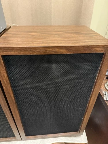 Custom Large Heavy Vintage Wood Speakers Audiophile MCM~TESTED POWERFUL AS F£*¥ image 3