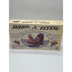 Radio Flyer Little Red Wheelbarrow Modèle 4 Jouet en acier vintage fabriqué en USA NIB