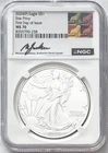 2024(P) SILVER EAGLE PHILADELPHIA STAR PRIVY FIRST DAY ISSUE NGC MS70 GAUDIOSO