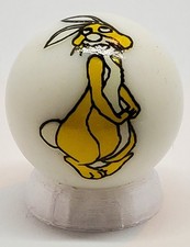 Rabbit from Winnie the Pooh Glass 1" Logo Marble w/ Stand