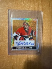 2025 Leaf Metal Hockey - Patrick Lalime - Gold Shimmer Mini Auto #d 1/1