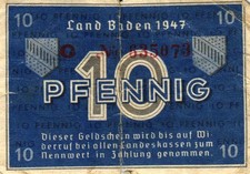 Ro 209d 10 Pfennig 1947 Serie C