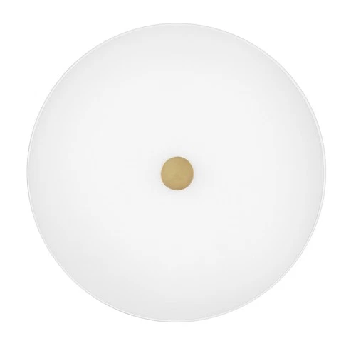 Lark 83511 Tess 2 Light 11"W Flush Mount Ceiling Fixture - Brass - Picture 2 of 7