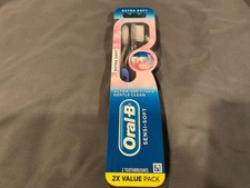 1 Value Pack Oral B Sensi Soft Extra Soft Toothbrush Assorted Colors 2 Brushes
