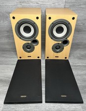 Mission For Denon Pair Bookshelf Speakers SC-M10K  11” Tall Two Way Reflex 50W