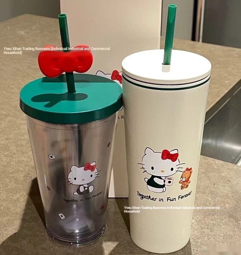 Limited Edition Starbucks 2025 Hello Kitty Cold cup with box Stainless Steel