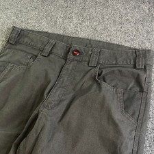 Milwaukee Pants Mens 34x30 Gray Carpenter Work Utility Pocket Stretch Canvas