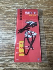 Kansas City Chiefs week 10 Com auto ticket Chris Jones, George  KARLAFTIS 4/10