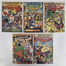 AMAZING SPIDER-MAN #155 156 157 158 159 COMIC FULL RUN LOT ALL 30-CENT VARIANTS