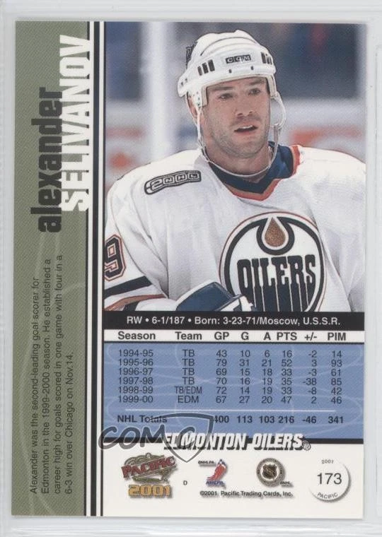 2000-01 Pacific Alex Selivanov #173 - Image 2 of 2