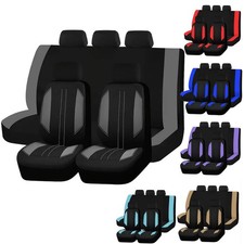 Full Set Auto Car Seat Covers For Toyota Front Rear Breathable Polyester Cushion
