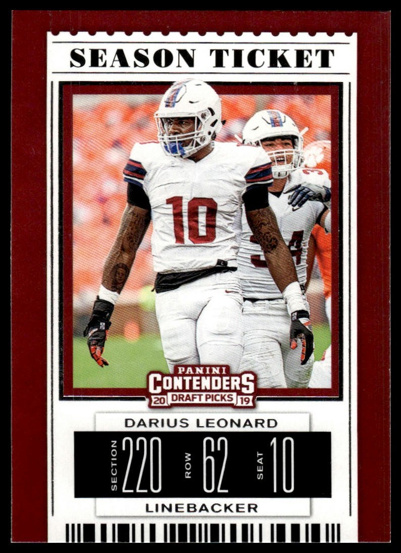 2019 Panini Contenders Draft Picks Collegiate Darius Leonard #27