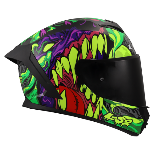 LS2 FF820 RAPID III (FF353) FULL FACE MOTORBIKE HELMET LYCANT ZOMBIE FLOW KAIJU - Picture 74 of 138