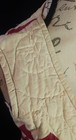 Quilt Country Women's Vintage XS Red/Cream Button Front Quilted V-Neck Vest — photo 6