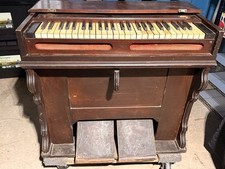Antique Mason & Hamlin Portable Reed Organ c.1867 Automatic Bellows