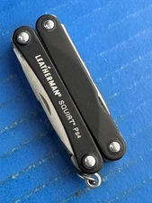 Leatherman Squirt PS4 Multi Tool, Knife, Pliers - Black
