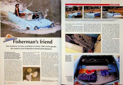 Oldtimer Praxis 2412) Amphicar Modell 770 in einer seltenen Vorstellung auf 4 Se