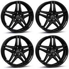 4 Borbet Felgen XR 7.5x17 ET45 5x112 SW f&uuml;r Mercedes A B C CL CLA E GLA GLB GLK