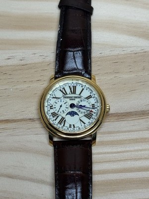 Frederique Constant Classics Business Timer Leder Quarz Herrenuhr FC-270EM4P5
