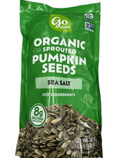 Go Raw Organic Sprouted Pumpkin Seeds with Sea Salt 22 oz 8g Protein Vegan 19.63 per gallon