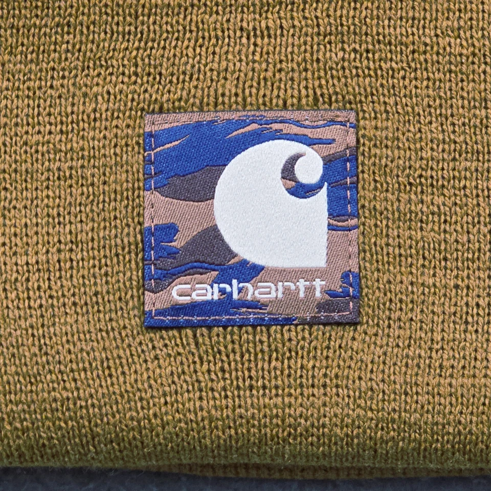 Carhartt Gorro Camuflado Gorra Marrón Exterior Ropa de Trabajo Tejido Invierno Para Hombres Nuevo con Etiquetas Foto 3 de 4