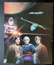 Battlestar Galactica 1978 Cast Photo Apollo Adama Starbuck Color Promo Still