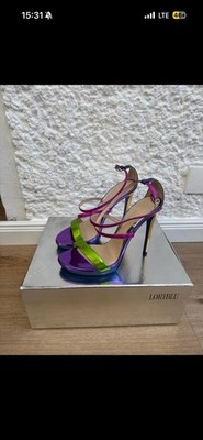 Loriblu Damen Pumps Bunt Met. Gr.38 Leder Wie Neu Mit Original Karton