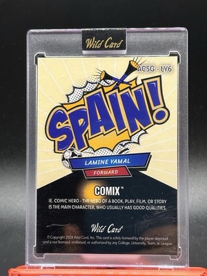 1/1 LAMINE YAMAL GOLD SCOPE PRIZM 2024 Wild Card Comix Rookie