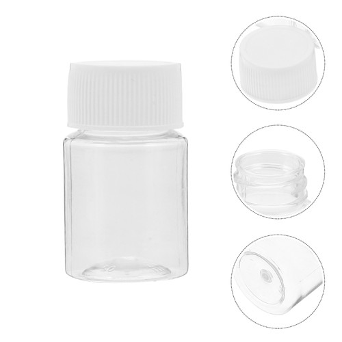 10 Pcs Plastic Bottle Travel Reagent Laboratory Bottles Empty Size Sample