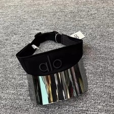 Airlift Solar Visor Black Adjustable UV Sun Shield Hat NWT