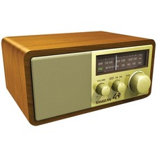 Sangean WR-11SE AM/FM Wooden Cabinet Receiver "40th Anniversary" Collectible. G