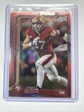 2025 TOPPS CHROME FOOTBALL NICK BOSA PIG SKIN REFRACTOR #264 49ers