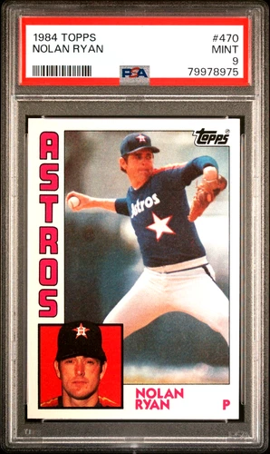 1984 Topps #470 NOLAN RYAN Houston Astros PSA 9 MINT HIGH END!