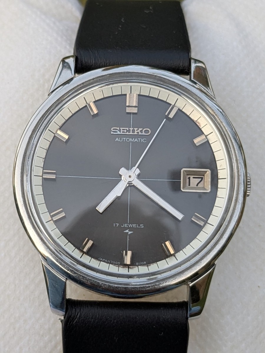 Rare Vintage Seiko 5 Automatic 7005-8070 Date indicator Mens