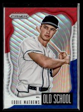 Eddie Mathews - 2021 Panini Prizm Old School Red/White/Blue Prizm #OS-4 Braves